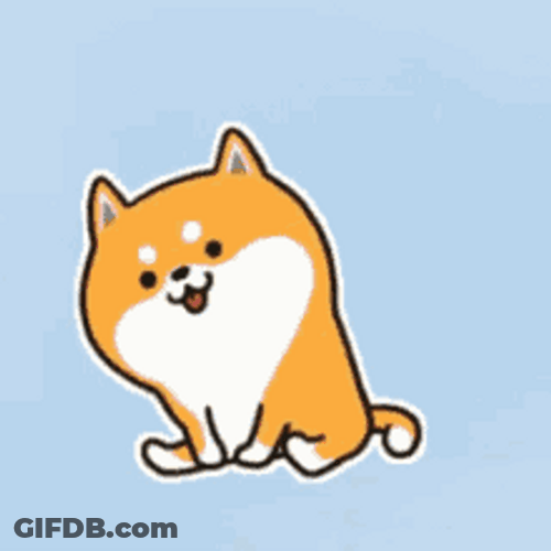 Shiba Inu Hunting Dog Hearty Love GIF