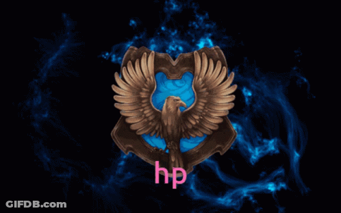 Shield With Bird And HP Letters GIF