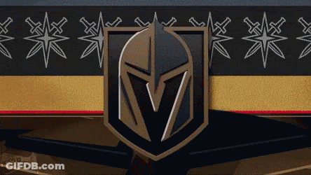 Shield With Helmet And Letter V GIF