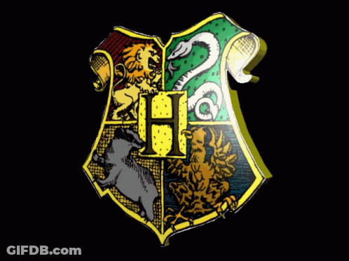Shield With Lion Swan Bear And Letter H GIF