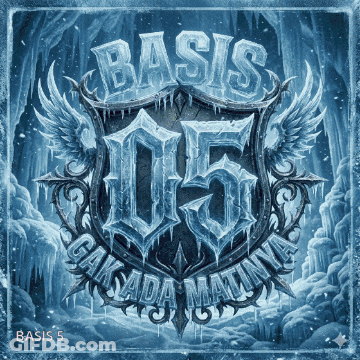 Shield With Wings And Number 105 GIF