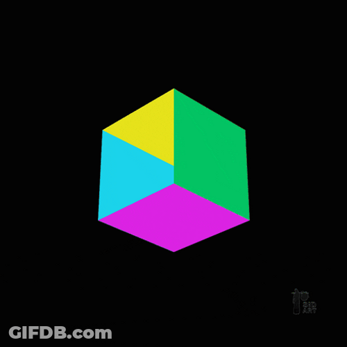 Shifting Colorful Optical Illusion GIF