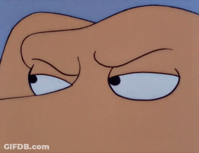 Shifty Eyes Angry Dog Simpsons GIF