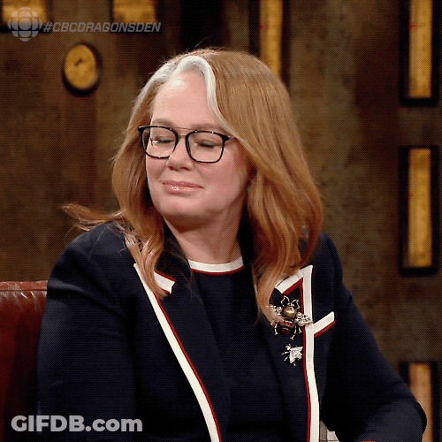 Shifty Eyes Arlene Dickinson Dragons' Den GIF