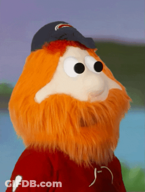 Shifty Eyes Awkward Beard Puppet GIF