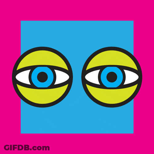 Shifty Eyes Loop Animated Colors GIF