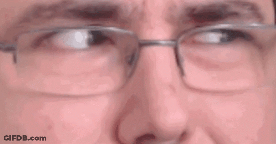 Shifty Eyes Loop Glasses GIF
