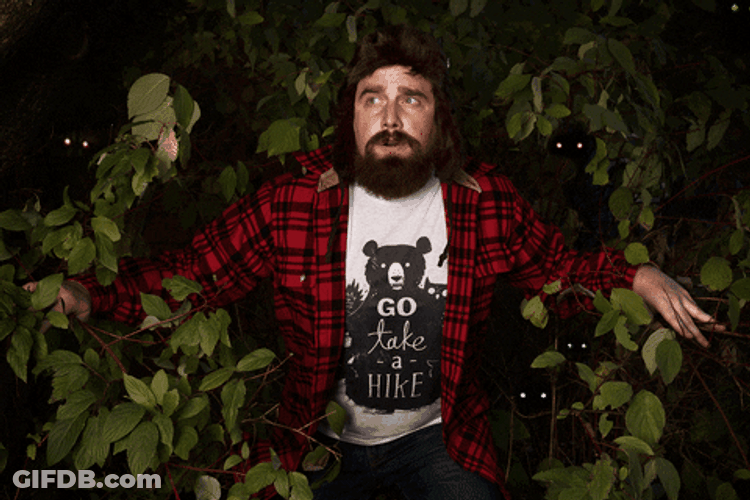 Shifty Eyes Scared Forest Michael Buxton GIF