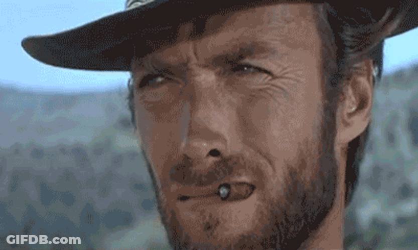 Shifty Eyes Woody Clint Eastwood GIF