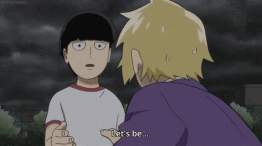 Shigeo Kageyama Shake Hands Mob Psycho GIF