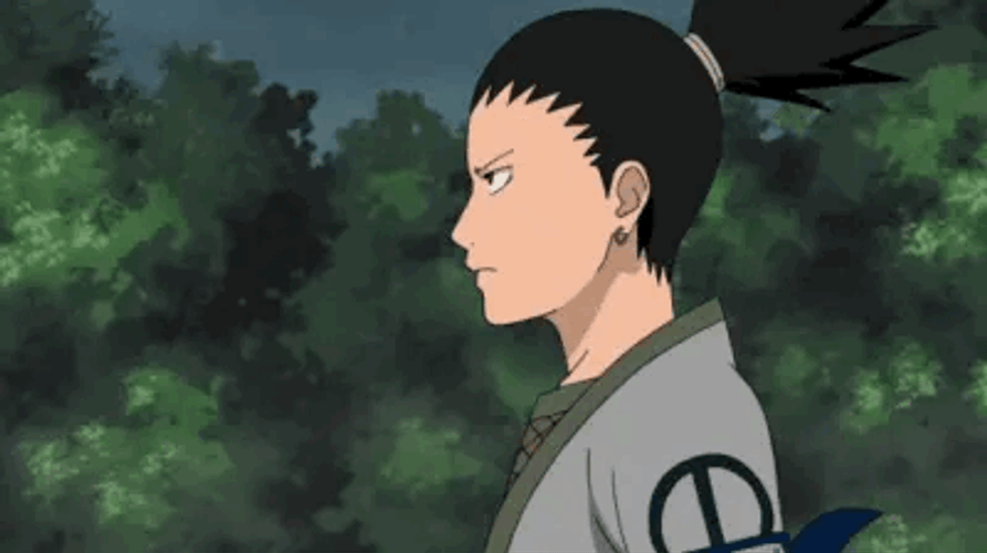 Shikamaru Nara Naruto Serious Stare GIF