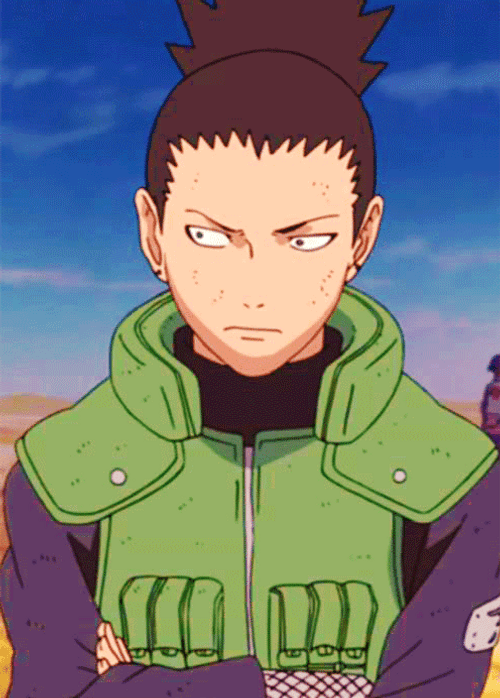 Shikamaru Nara Naruto Side Eye Glare GIF