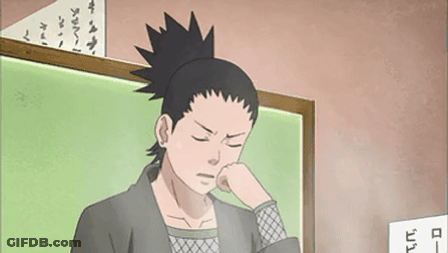 Shikamaru Nara Naruto Thinking Serious GIF
