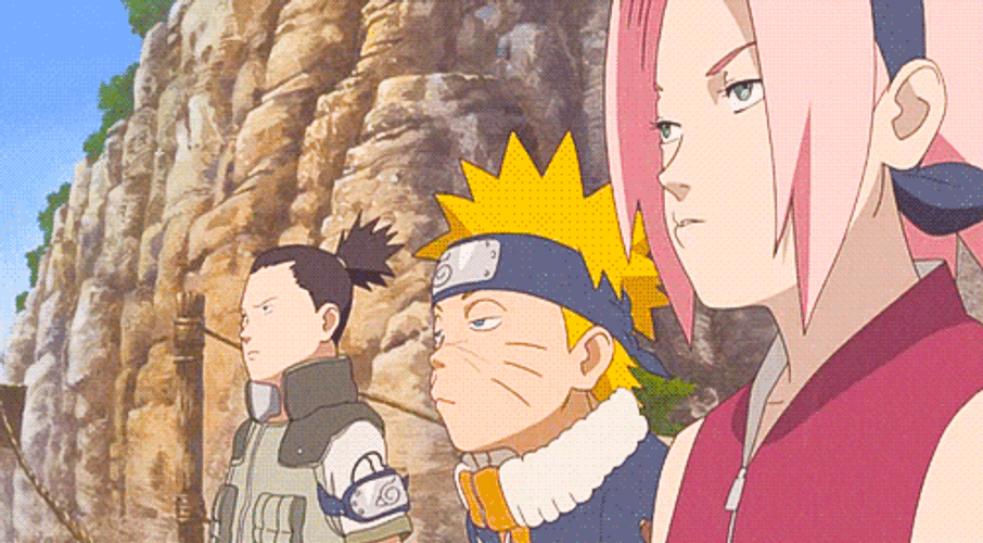 Shikamaru Nara Sakura Naruto Funny Punch GIF