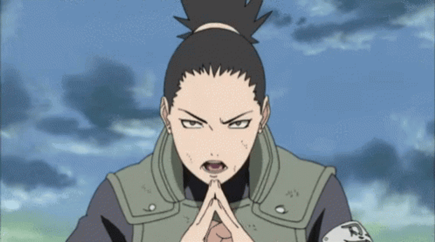 Shikamaru Nara Shadow Possession Jutsu GIF
