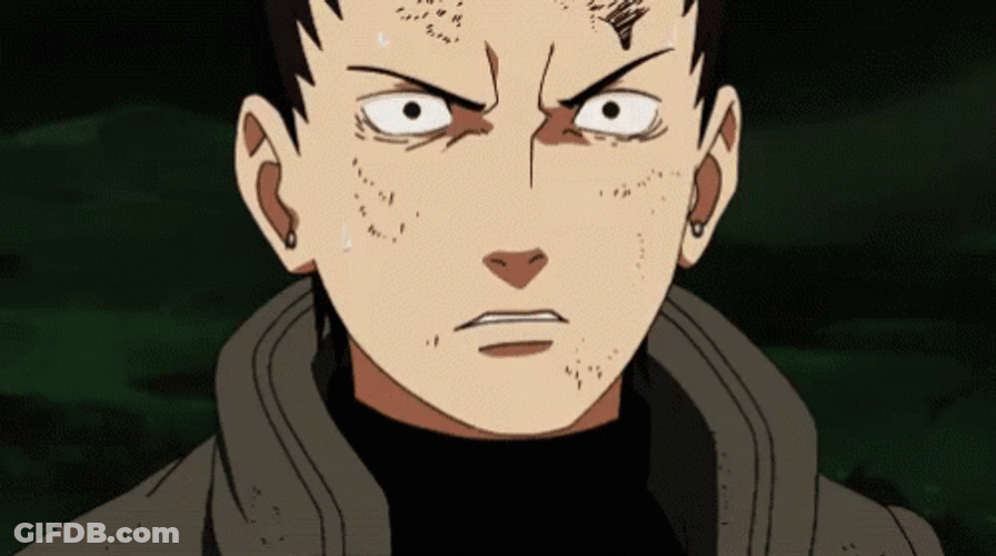 Shikamaru Naruto Angry Reaction GIF