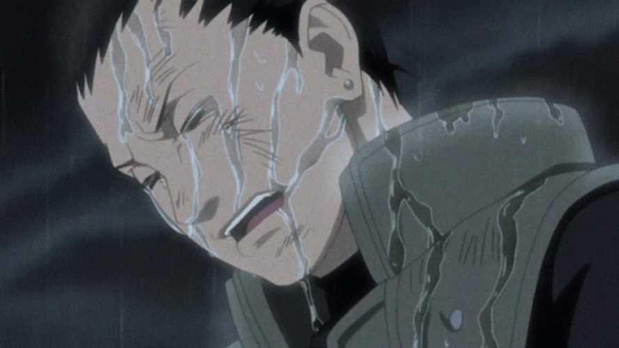 Shikamaru Naruto Crying Rain GIF