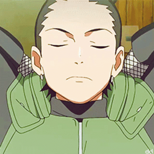 Shikamaru Naruto Sleeping Peeking GIF
