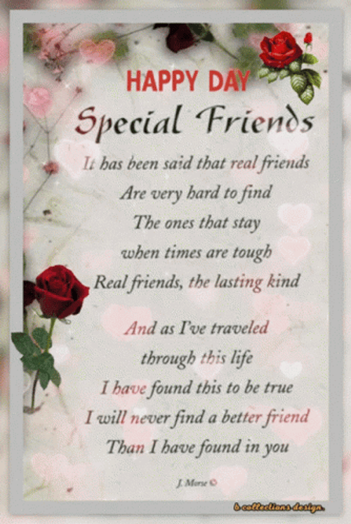 Shimmering Friends Birthday Greetings GIF