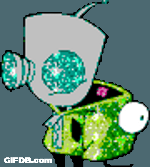 Shimmering Robot Gir GIF