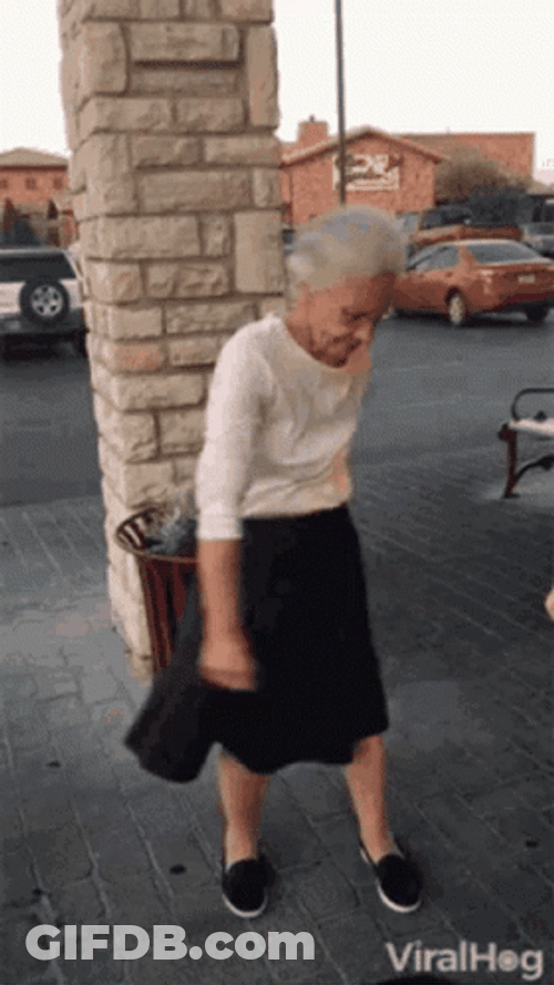 Shimmying Old Lady Funny Dancing GIF