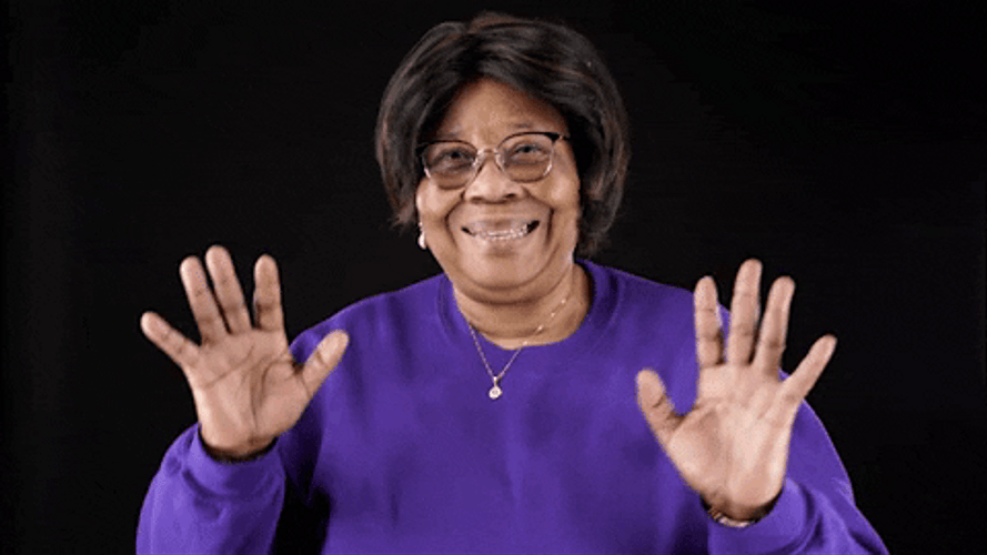 Shimmying Old Lady Happy Dancing GIF
