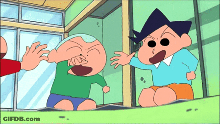 Shin Chan Hiroshi And Bo-Chan GIF