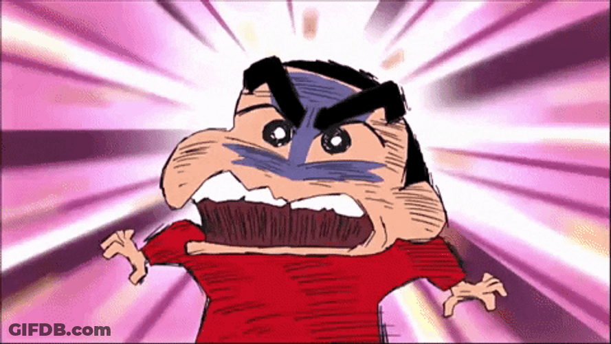 Shin Chan Shinnosuke Nohara Frustrated Look GIF