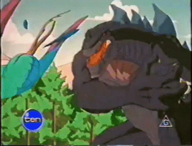 Shin Godzilla Engaged In Fierce Battle GIF