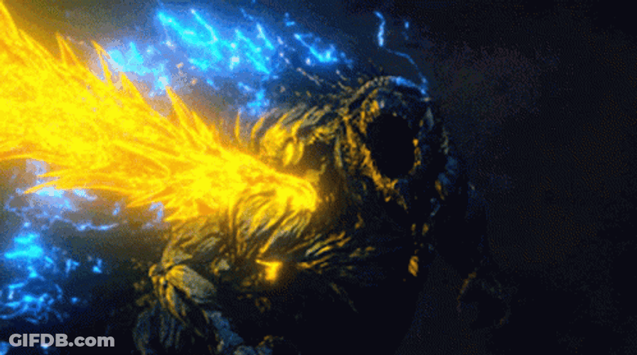 Shin Godzilla Mouth Close Up Loop Shot GIF