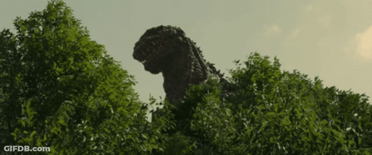 Shin Godzilla Moving Out Of Forrest GIF