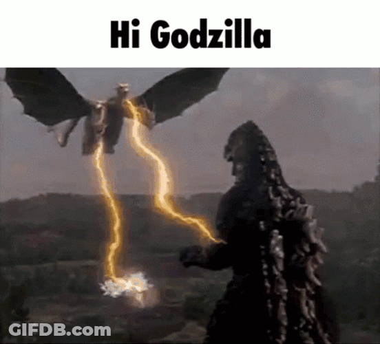 Shin Godzilla Taking In Lightning Attacks GIF