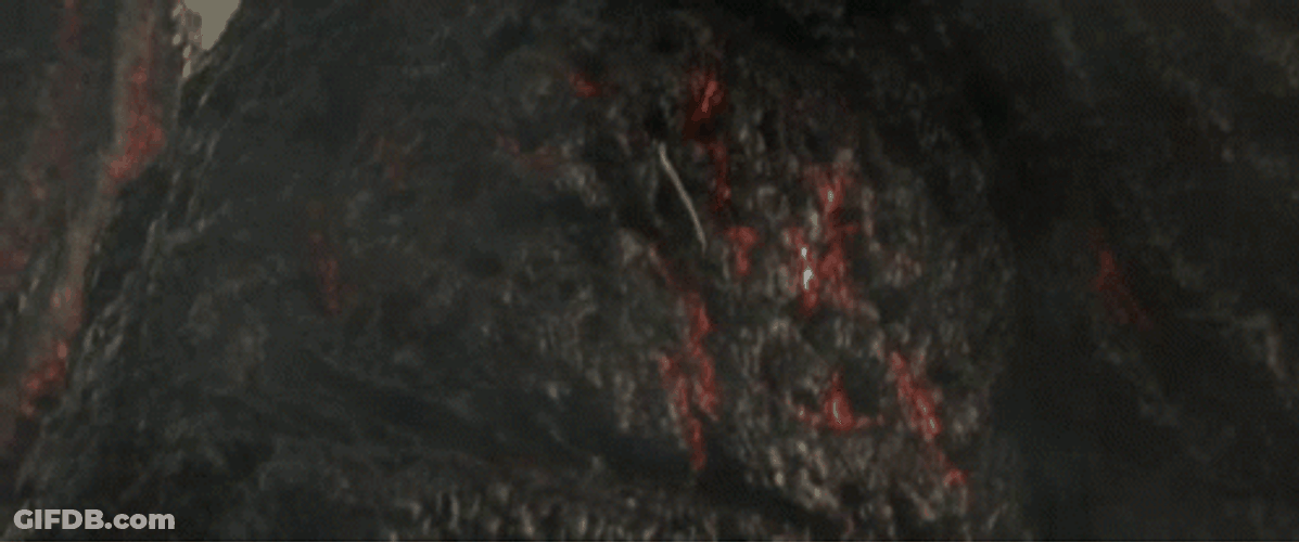 Shin Godzilla Taking Rocket Attacks GIF