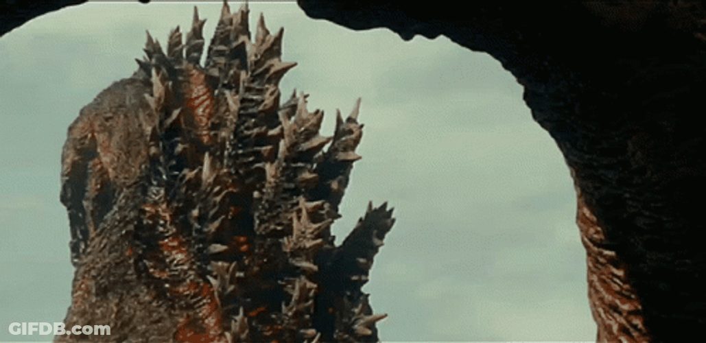 Shin Godzilla Turning And Growling GIF