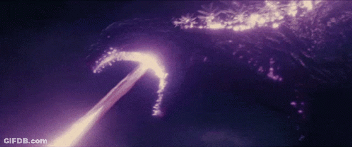 Shin Godzilla Unleashing Powerful Beam GIF