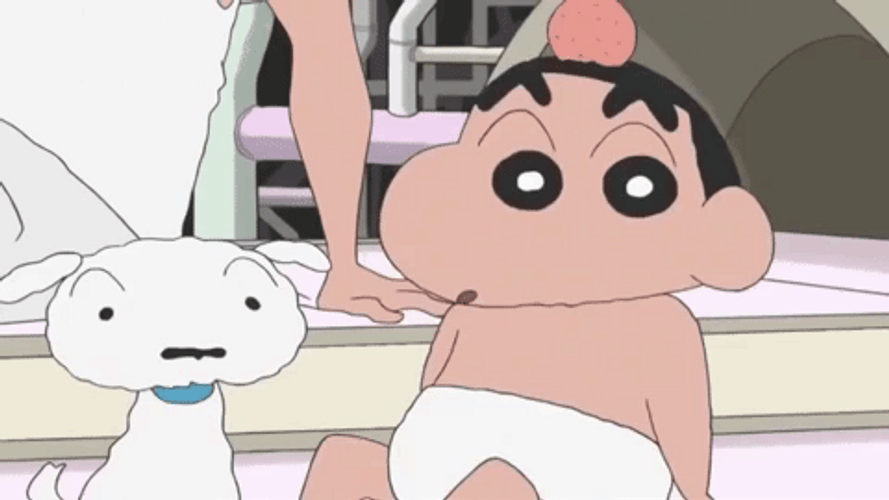 Shinchan Annoyed Face GIF