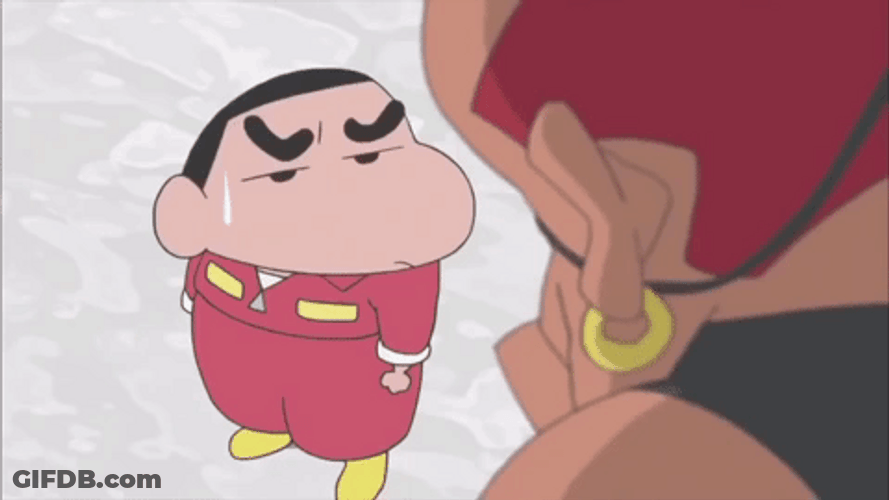 Shinchan Annoyed Talking GIF