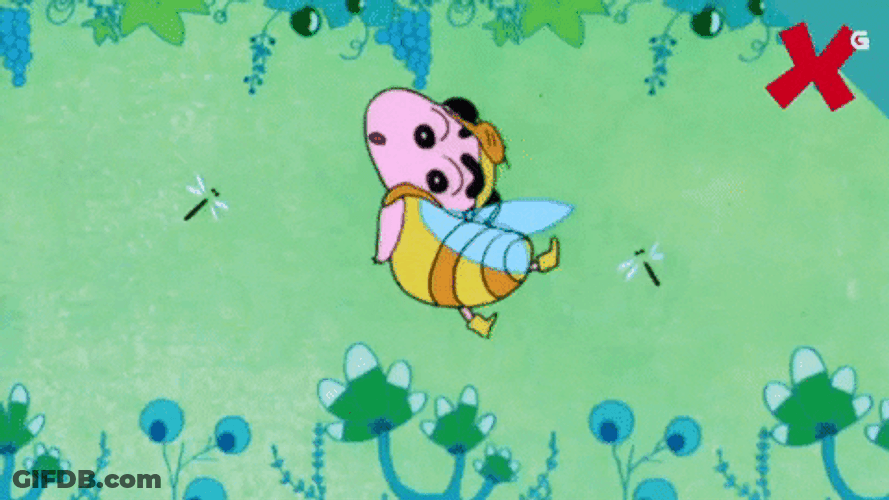Shinchan Bee Dancing GIF