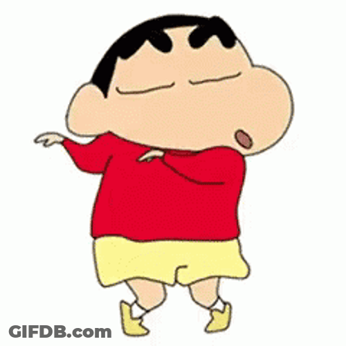 Shinchan Dancing Cute GIF