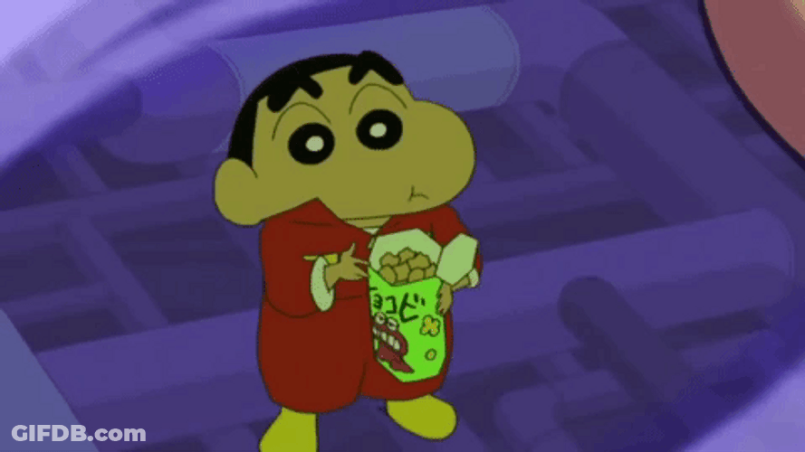 Shinchan Eating Chips GIF