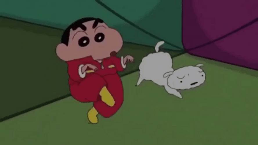 Shinchan Tip Toe Walk GIF