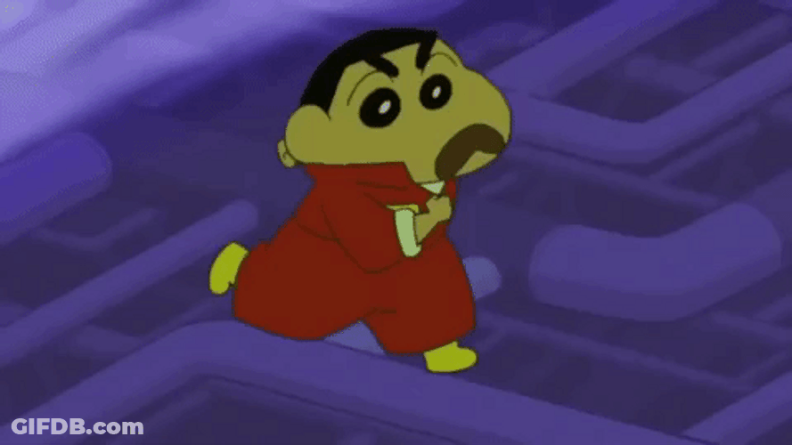 Shinchan Tripping Falling GIF
