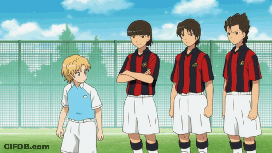 Shindou Sakata Football Kickoff GIF