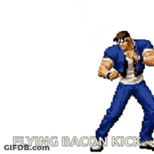 Shingo King Of Fighters Kick GIF