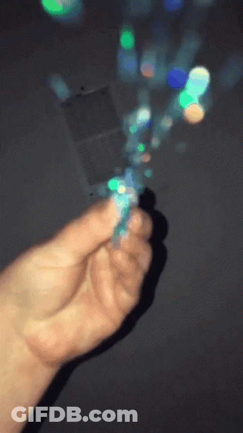 Shining Blue Falling Confetti GIF