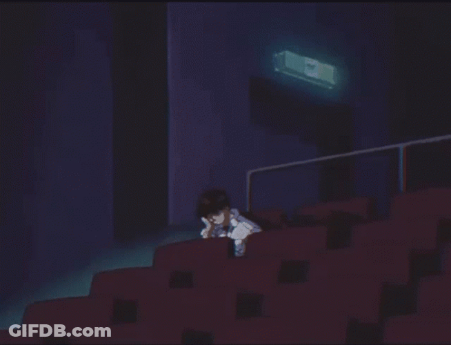 Shinji Alone In Theater GIF