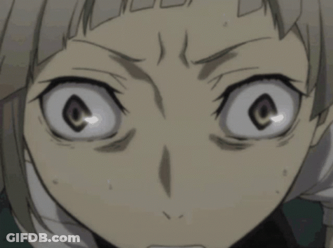 Shinji And Girl Shocked GIF
