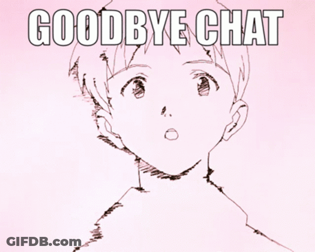 Shinji Goodbye Chat GIF