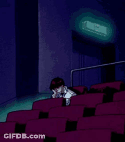 Shinji Ikari Evangelion Cinema Sleeping Sad Empty Alone GIF