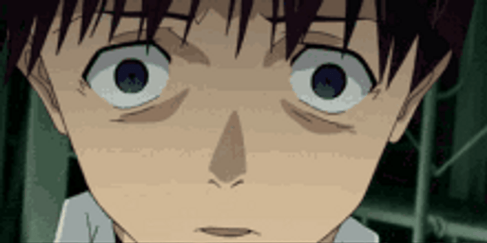 Shinji Ikari Evangelion Empty Eyes Dead Eyes GIF